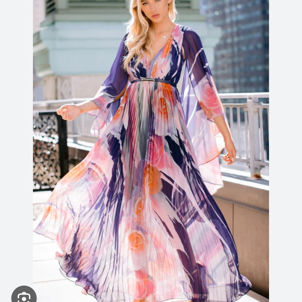 L'ATISTE Multicolor Maxi Dress